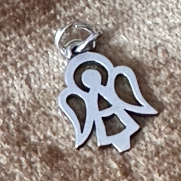 Retired James Avery Sterling Silver Open Angel Charm - Picture 2 of 9